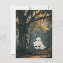 Spooky Ghost auf Swing Autumn Halloween