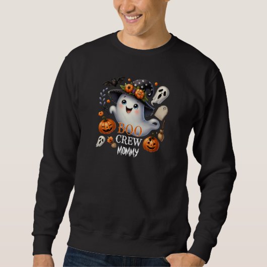 Spooky Ghost Boo Crew Halloween Sweatshirt (Vorderseite)
