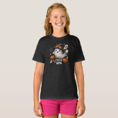 Spooky Ghost Boo Crew Halloween T-Shirt (Vorne ganz)
