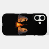 Spooky Ghost Campfire Nachtwald Kunst - Halloween Case-Mate iPhone Hülle (Rückseite (Horizontal))