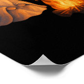 Spooky Ghost Campfire Nachtwald Kunst - Halloween Poster (Ecke)