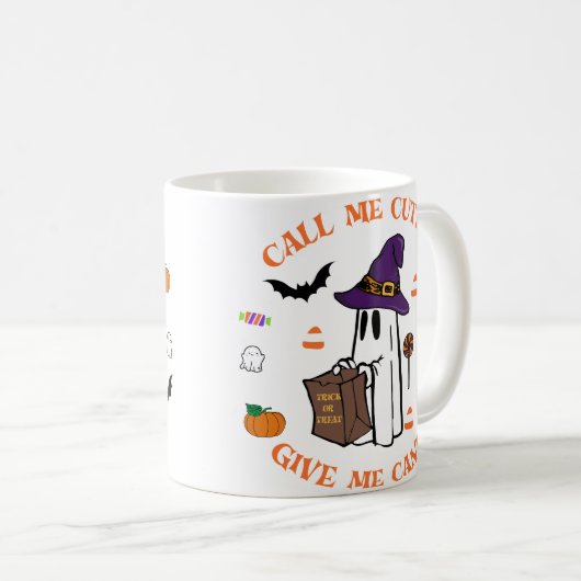Spooky Ghost Coffee Tasse (VorderseiteRechts)