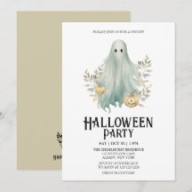 Spooky Ghost Costume Minze Halloween-Party