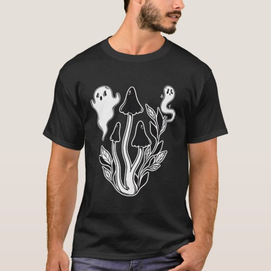 Spooky Ghost Cotattacore Mushroom T-Shirt (Vorderseite)