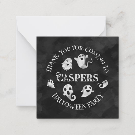Spooky Ghost Dankeschön Karte (Vorderseite)