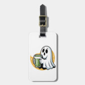 Spooky Ghost Drinks Matcha Halloween Gepäckanhänger (Vorderseite vertikal)