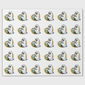 Spooky Ghost Drinks Matcha Halloween Geschenkpapier (Flach)