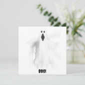 Spooky Ghost Einladung (Stehend Vorderseite)