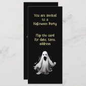 Spooky Ghost-Einladung für Halloween-Party (Vorne/Hinten)