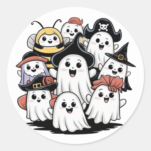 Spooky Ghost Envelope Sticker Sealer (Vorderseite)