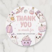 Spooky Ghost Erster Geburtstag Vielen Dank Geschenkanhänger (Vorderseite)