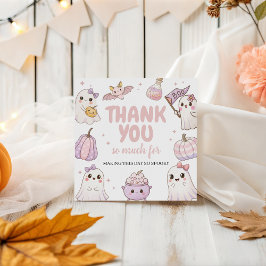 Spooky Ghost Erster Geburtstag Vielen Dank Geschenkanhänger