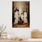 Spooky Ghost Family Vita Halloween Poster (Küche)