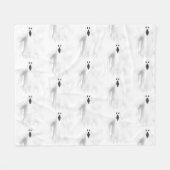 Spooky Ghost Fleecedecke (Vorderseite (Horizontal))