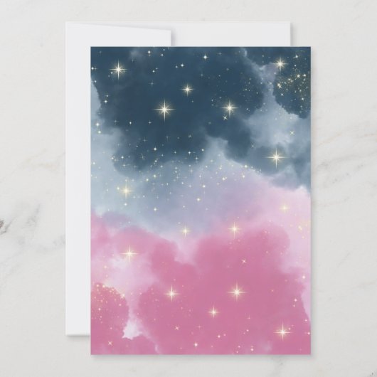 Spooky Ghost Ghoul Halloween Gender Reveal Einladung (Rückseite)