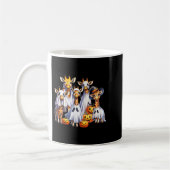 Spooky Ghost Giraffe Halloween Funny African Anima Kaffeetasse (Links)