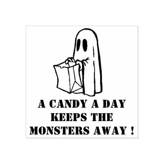 Spooky Ghost Gummistempel (Prägung)