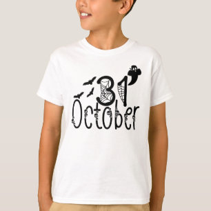 Spooky Ghost Halloween 31. Oktober T-Shirt