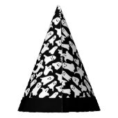 Spooky Ghost halloween Black Party Hat Partyhütchen (Rückseite)