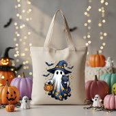 Spooky Ghost Halloween Candy Tote Bag Halloween Tragetasche