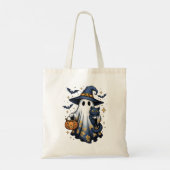 Spooky Ghost Halloween Candy Tote Bag Halloween Tragetasche (Rückseite)