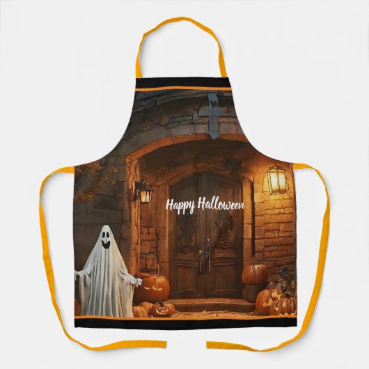 Spooky Ghost Halloween Collection Schürze (Vorderseite)