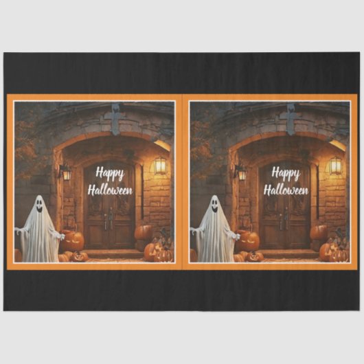 Spooky Ghost Halloween Collection Seidenpapier (Vorderseite)