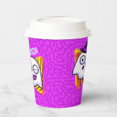 Spooky Ghost Halloween Cups - purple Pappbecher (Links)