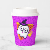 Spooky Ghost Halloween Cups - purple Pappbecher (Rückseite)