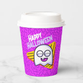 Spooky Ghost Halloween Cups - purple Pappbecher (Vorderseite)