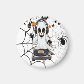 Spooky Ghost Halloween Dekor Magnet (Vorne)