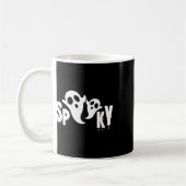 Spooky Ghost - Halloween-Design Kaffeetasse (Links)