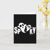 Spooky Ghost - Halloween-Design Karte (Gelbe Blume)