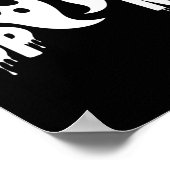 Spooky Ghost - Halloween-Design Poster (Ecke)