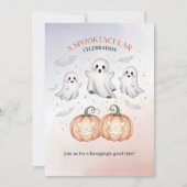 Spooky Ghost Halloween Einladung (Vorderseite)