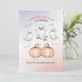 Spooky Ghost Halloween Einladung (Stehend Vorderseite)