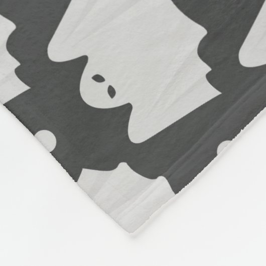 Spooky Ghost Halloween Fleecedecke (Ecke)