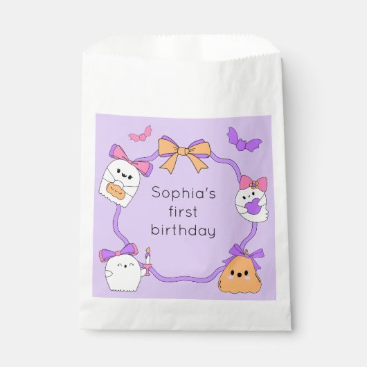 Spooky Ghost Halloween Geschenktütchen (Vorderseite)