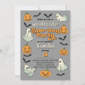 Spooky Ghost Halloween Herbst Geburtstagsparty Einladung (Vorderseite)