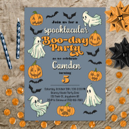 Spooky Ghost Halloween Herbst Geburtstagsparty Einladung