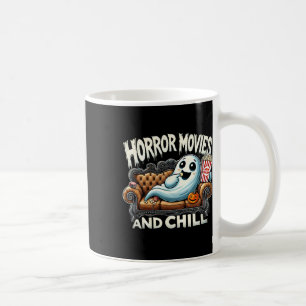 Spooky Ghost Halloween Horror Filme und Chill Mov Kaffeetasse