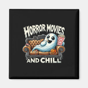 Spooky Ghost Halloween Horror Filme und Chill Mov Magnet