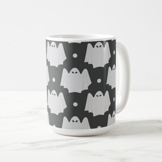 Spooky Ghost Halloween Kaffeetasse (VorderseiteRechts)