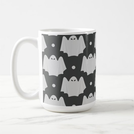 Spooky Ghost Halloween Kaffeetasse (Links)