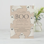 Spooky Ghost Halloween Kinderdusche Einladung (Stehend Vorderseite)