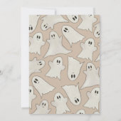 Spooky Ghost Halloween Kinderdusche Einladung (Rückseite)