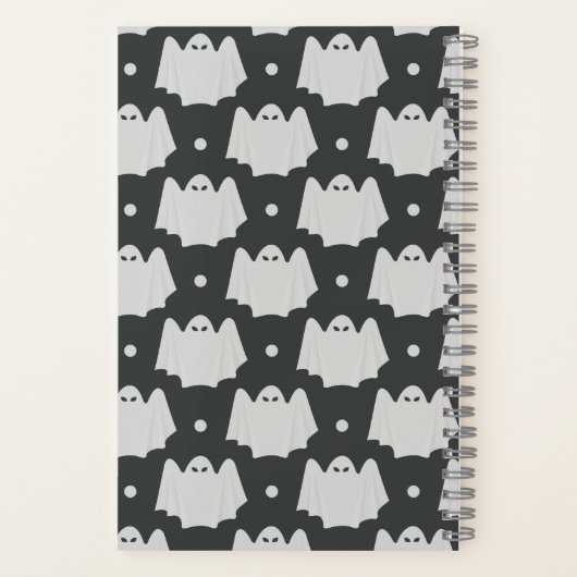 Spooky Ghost Halloween Notizblock (Rückseite)
