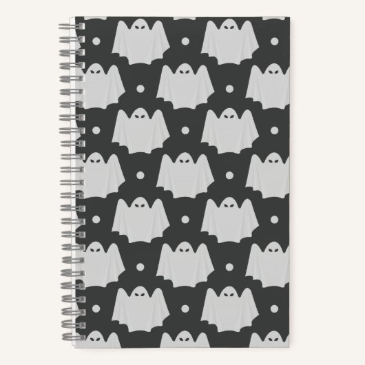 Spooky Ghost Halloween Notizblock (Vorderseite)