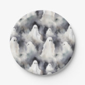 Spooky Ghost Halloween Pappteller (Vorderseite)
