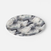 Spooky Ghost Halloween Pappteller (Schrägansicht)